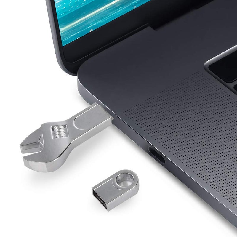 AreTop Novelty Flash Drive 32GB, USB2.0 Miniature Spanner Shape Cute USB Flash Drive Thumb Drives Cool Memory Stick Pen Drive Gift for Collegue Students Kids Children Employees Present - Image 3